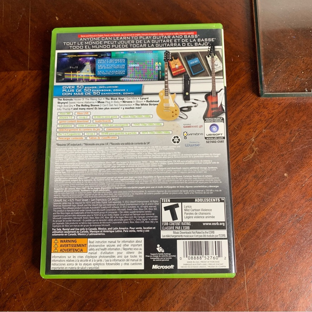 Xbox 360 Rocksmith Authentic Guitar Games Video Game - Picture 2 of 6